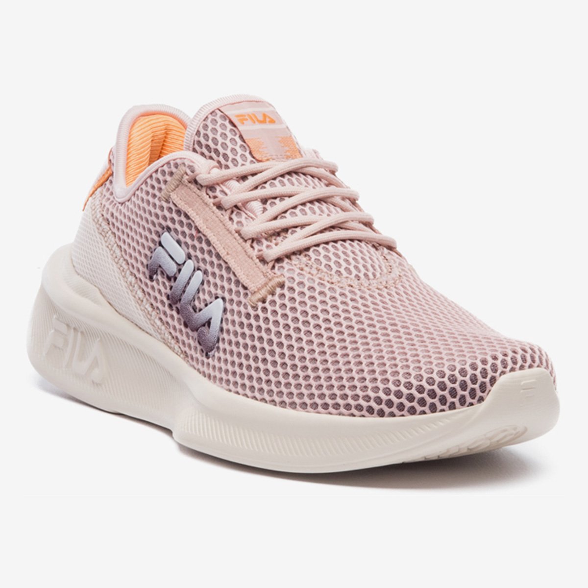 Miniatura Tênis Fila Player Feminino Rosa+Laranja - 34