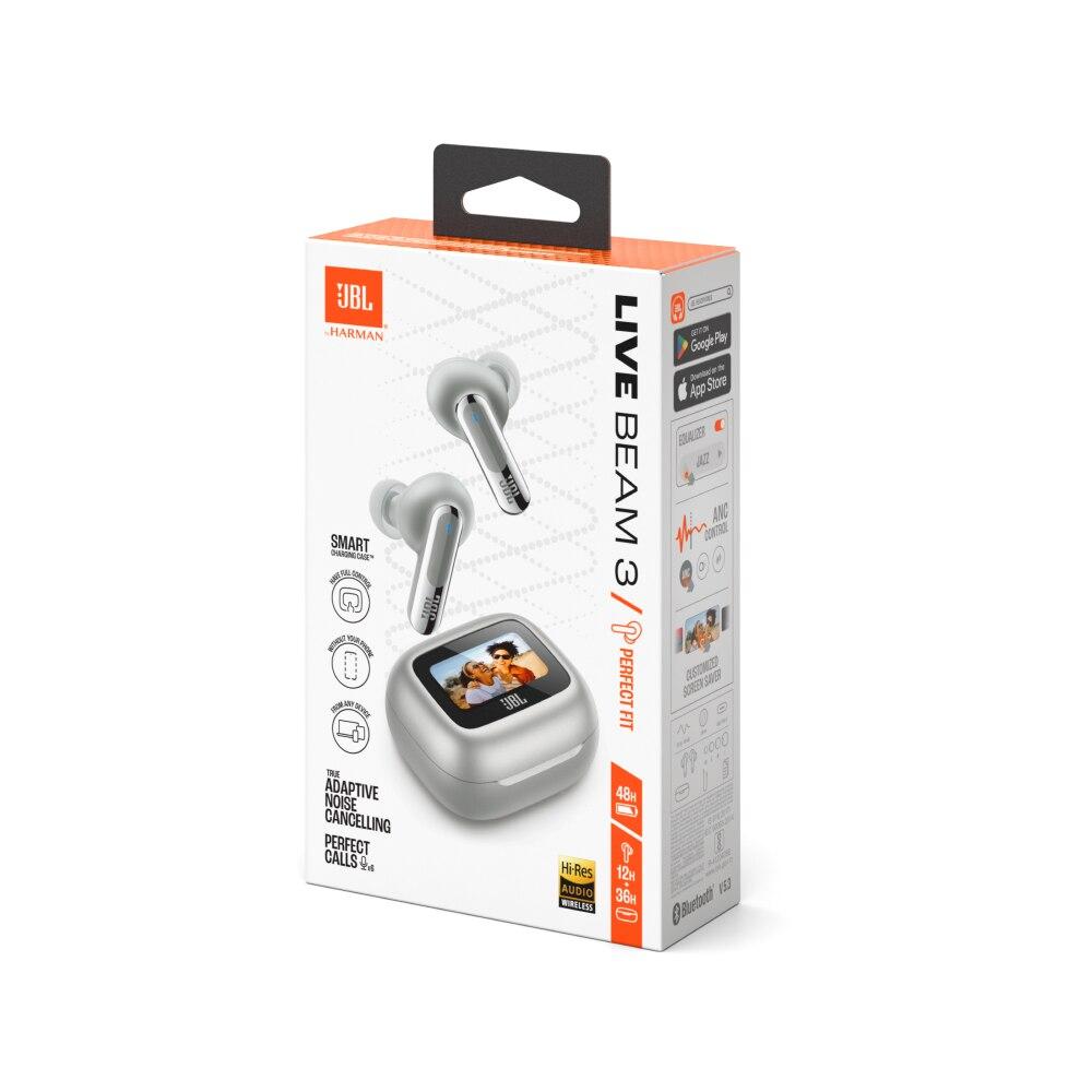 Fone de Ouvido JBL, Live Beam 3, Prata