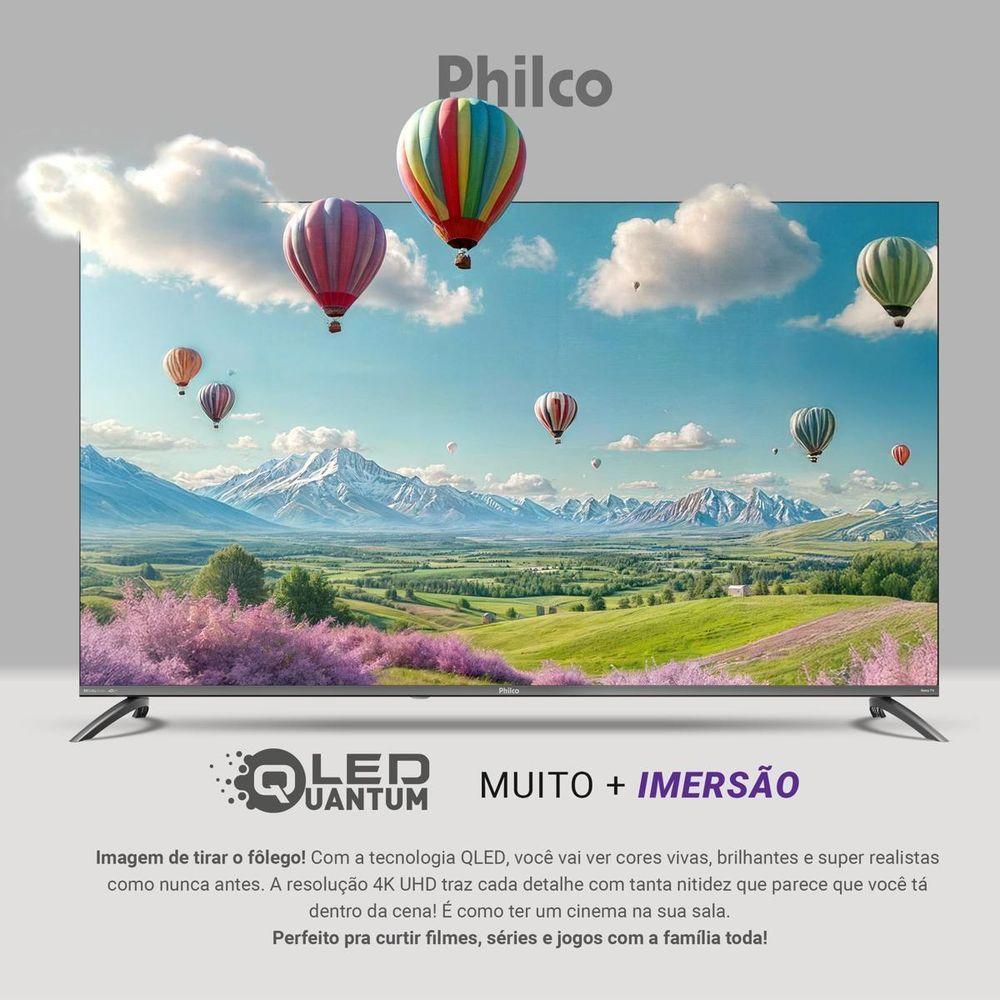 Miniatura Smart TV 60" Philco QLED Roku Dolby Áudio P60CRA Bivolt