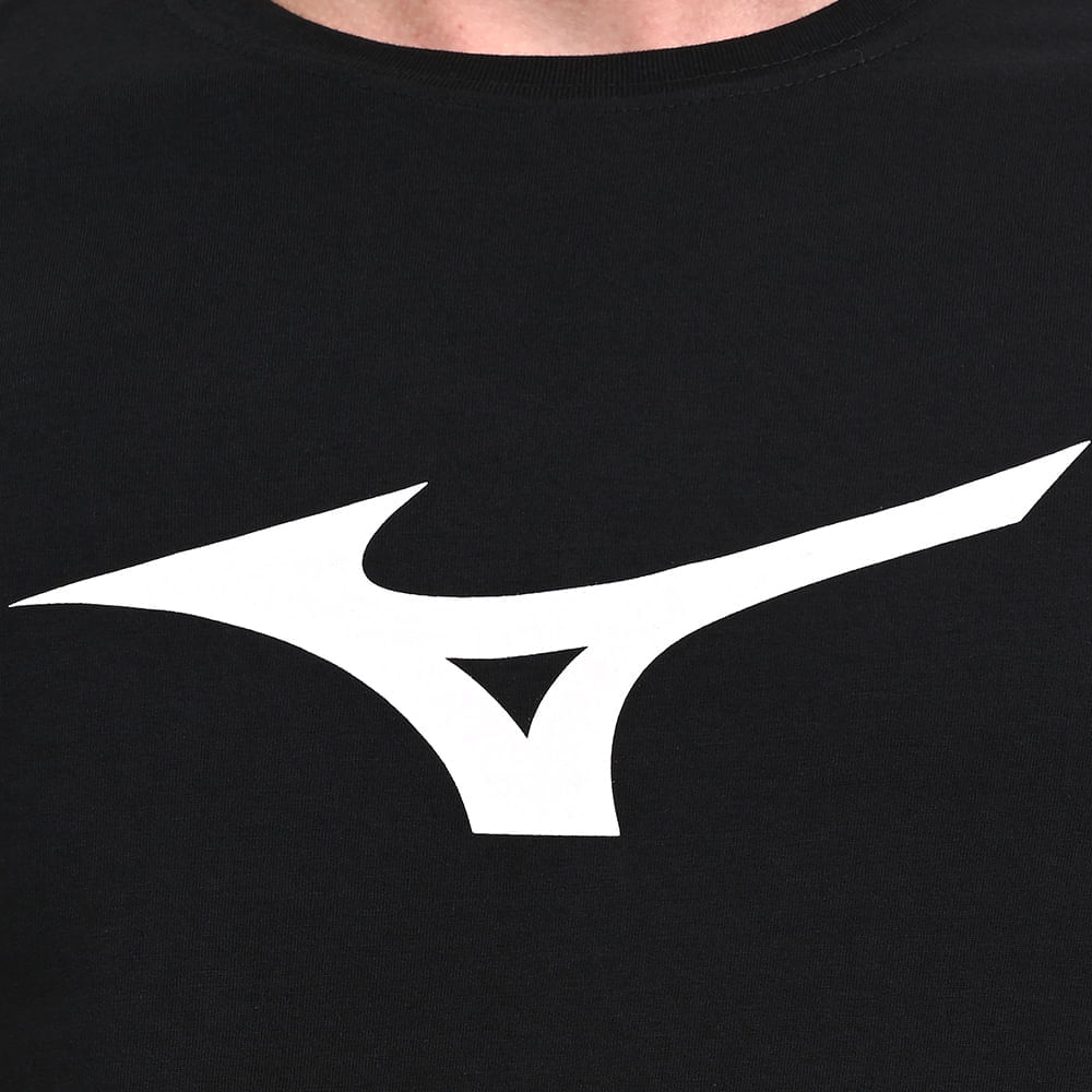 Miniatura Camiseta Casual Masculina Mizuno Basic Big Logo 2 G Preto