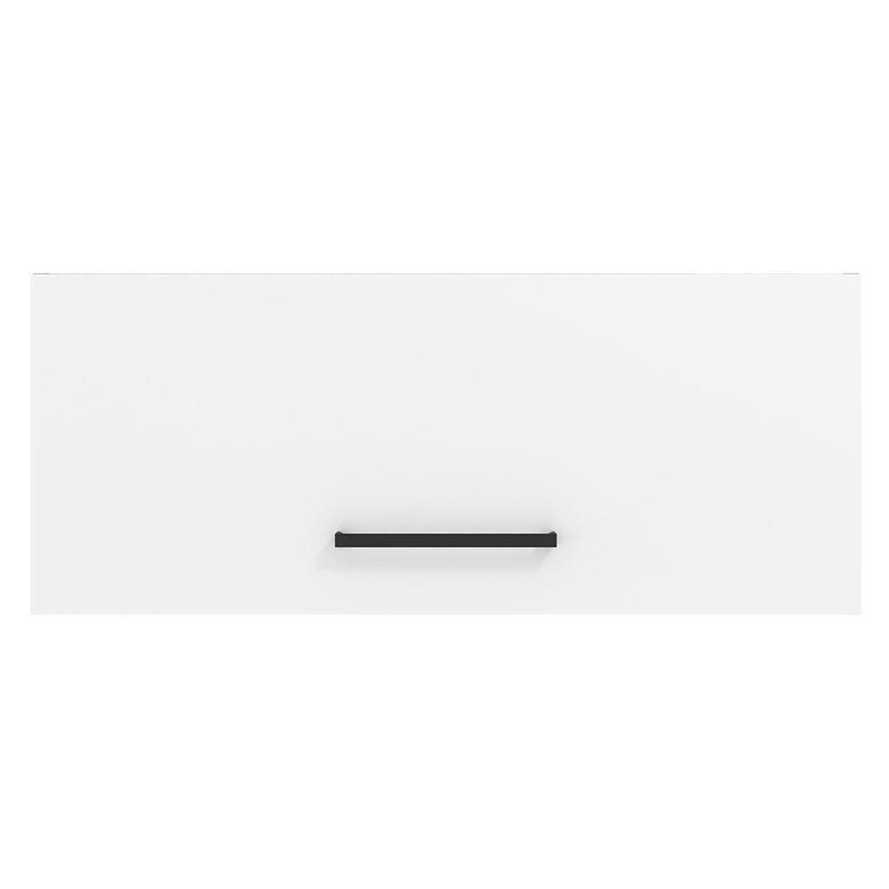Miniatura Armário Aéreo 80Cm 1 Porta Basculante Branco Branco