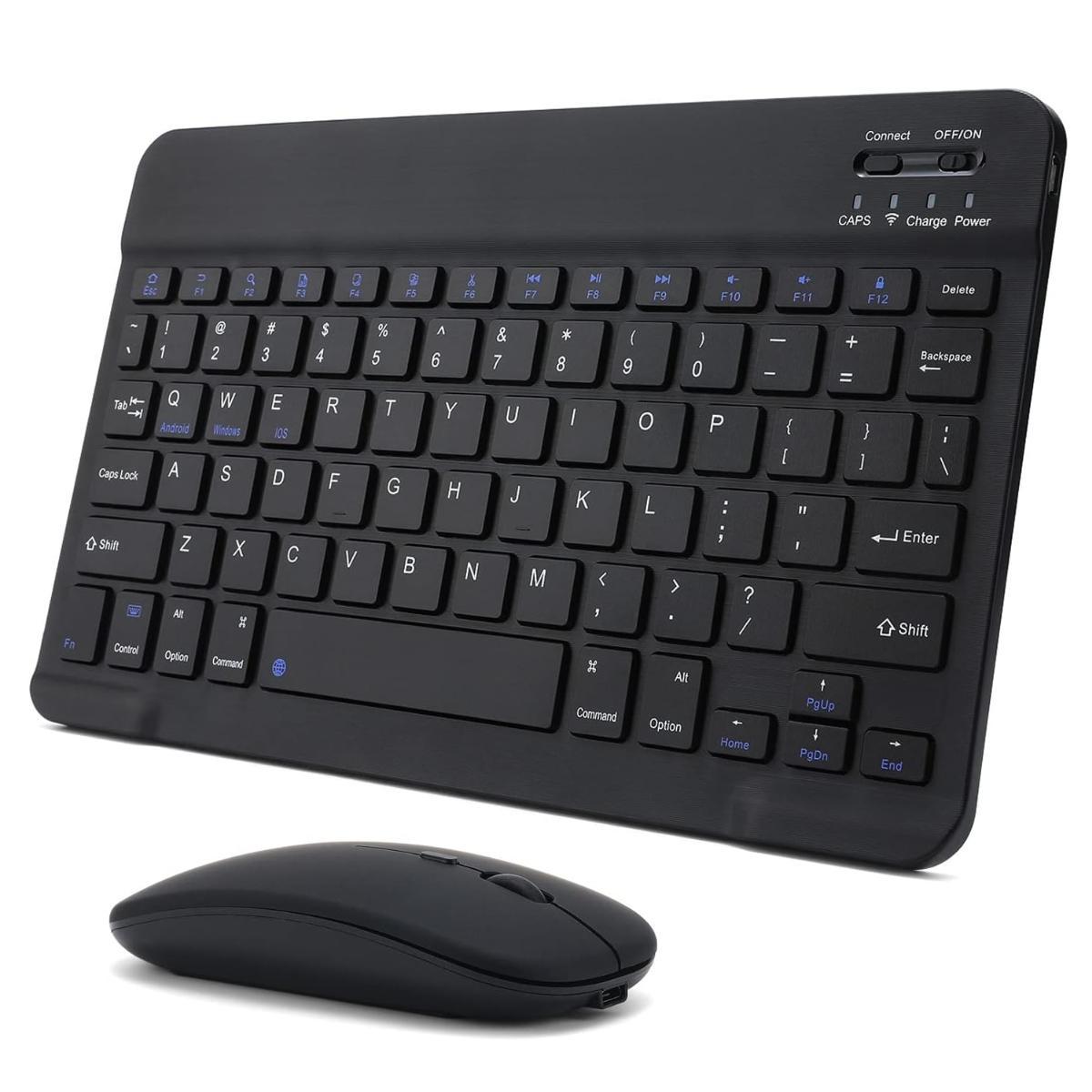 Miniatura Kit Teclado Com Mouse Sem Fio Para Samsung S10 Fe+ 13.1 X626