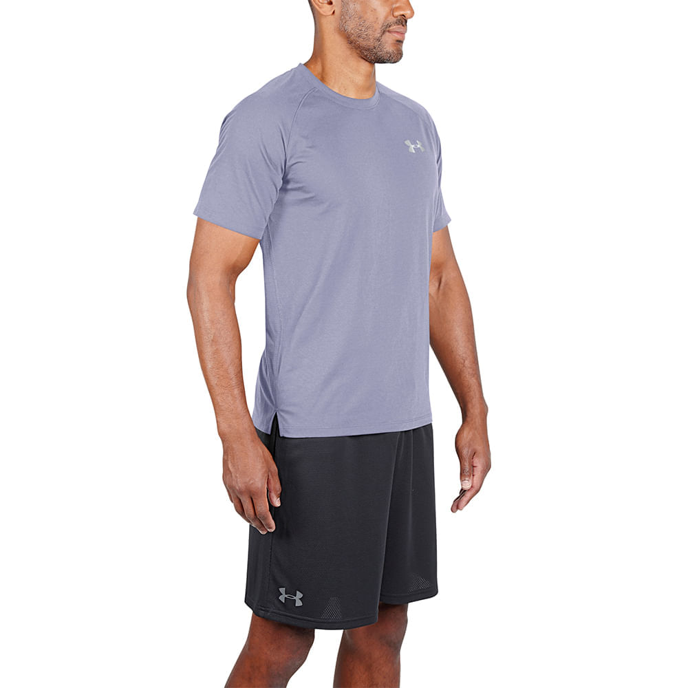 Miniatura Camiseta de Corrida Masculina Under Armour Streaker Run Preto - GG