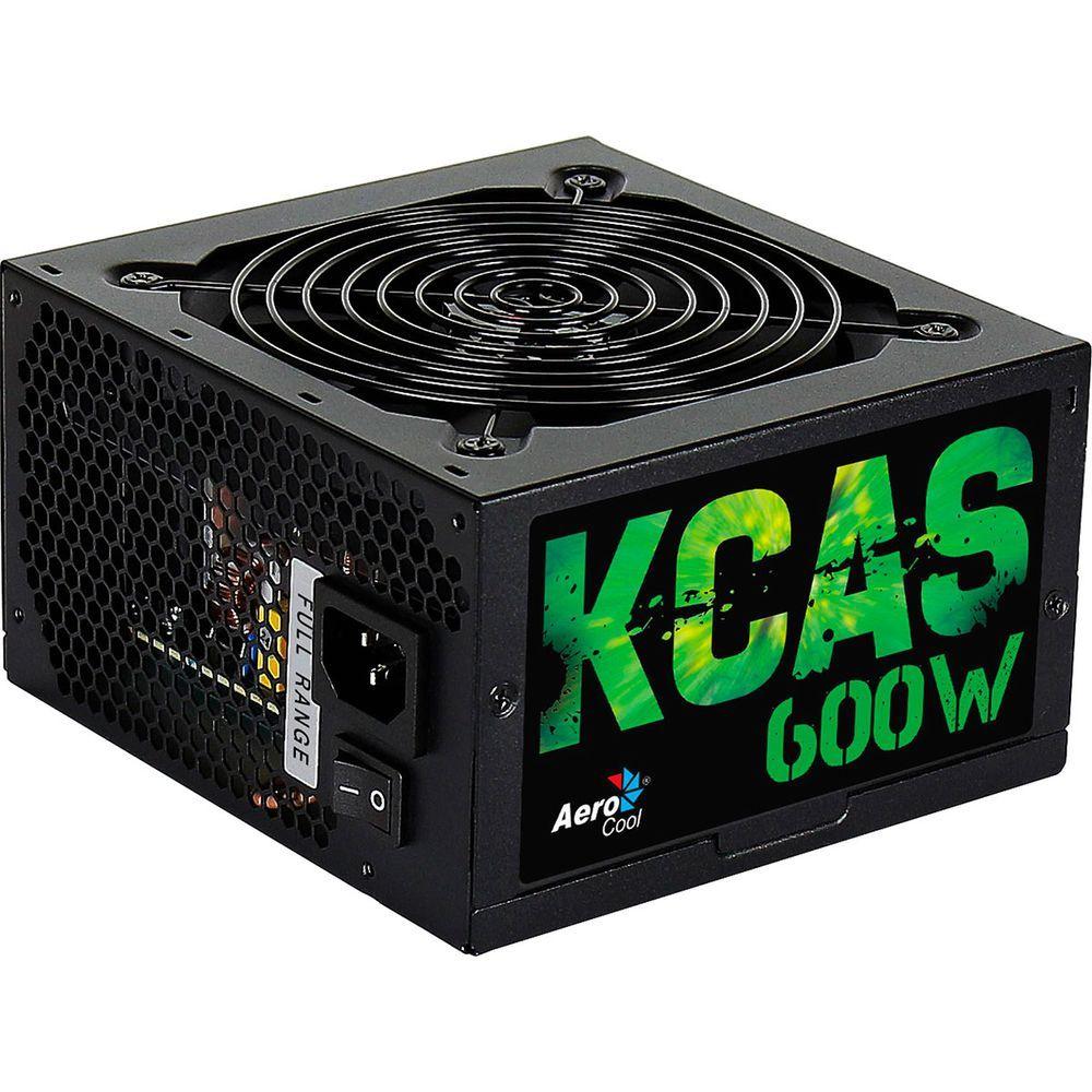 Fonte Gamer Aerocool Kcas 600W 80 Plus Bronze Full Range Pfc