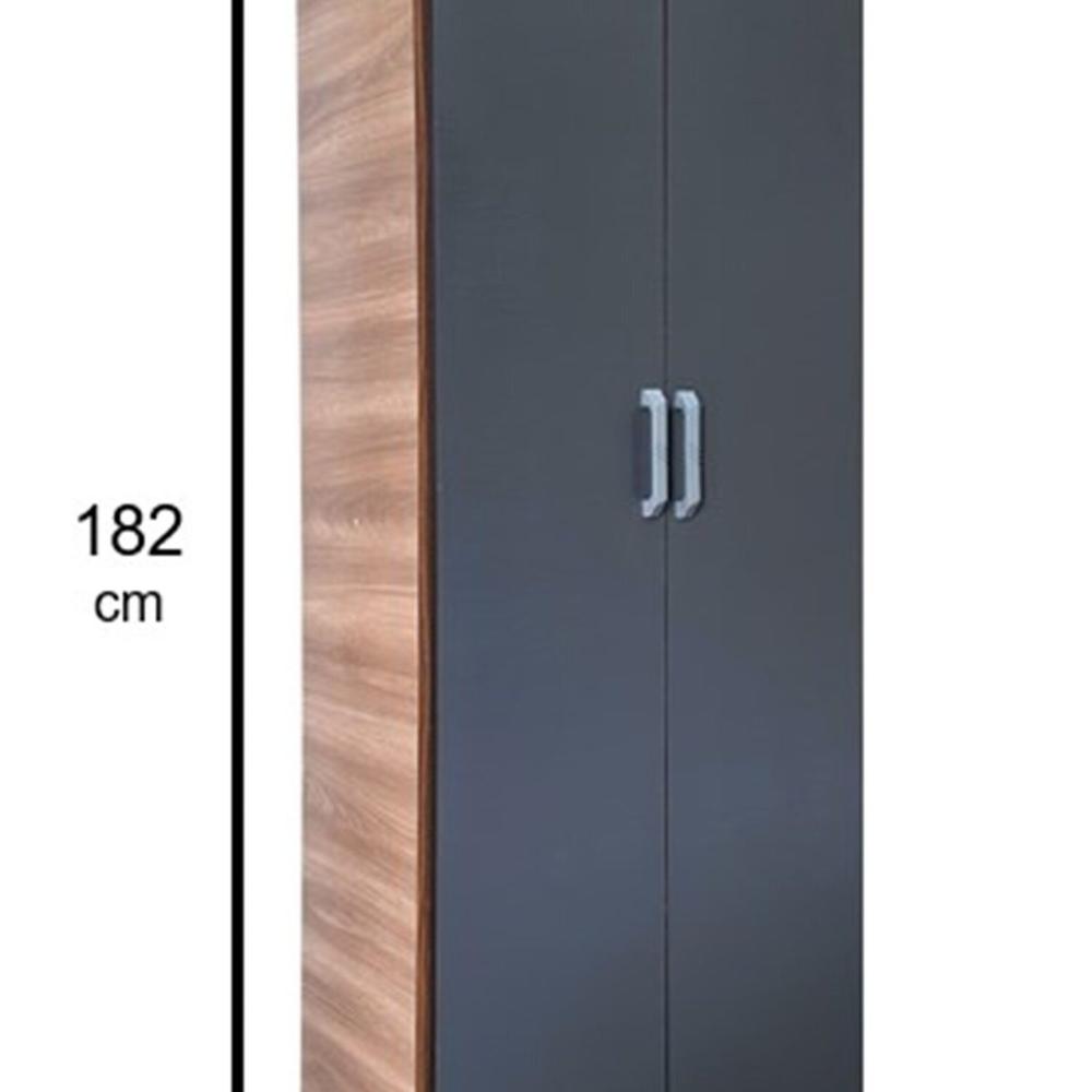 Miniatura Armário Multiuso 2 Portas 5 Prateleiras Branco