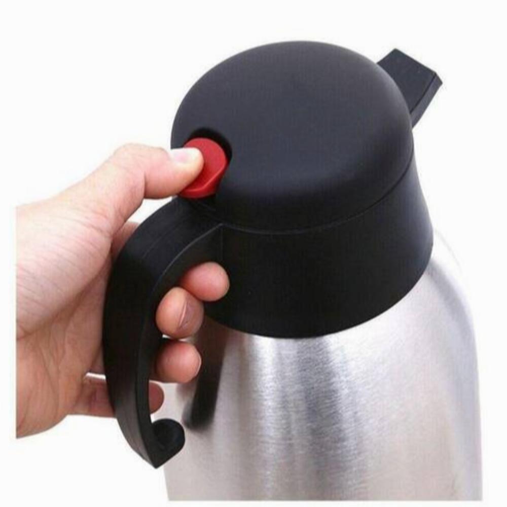Miniatura Garrafa Termica 2 Litros Inox Jarra Isotermica Grande 2000ml Bule Cafe Cha 2l Quente Fria