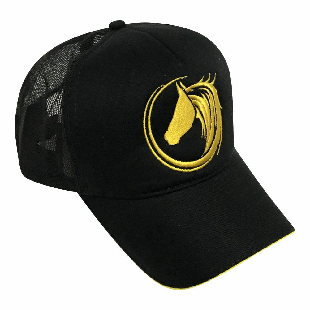 Miniatura Boné De Vaquejada Top Horse Trucker Preto