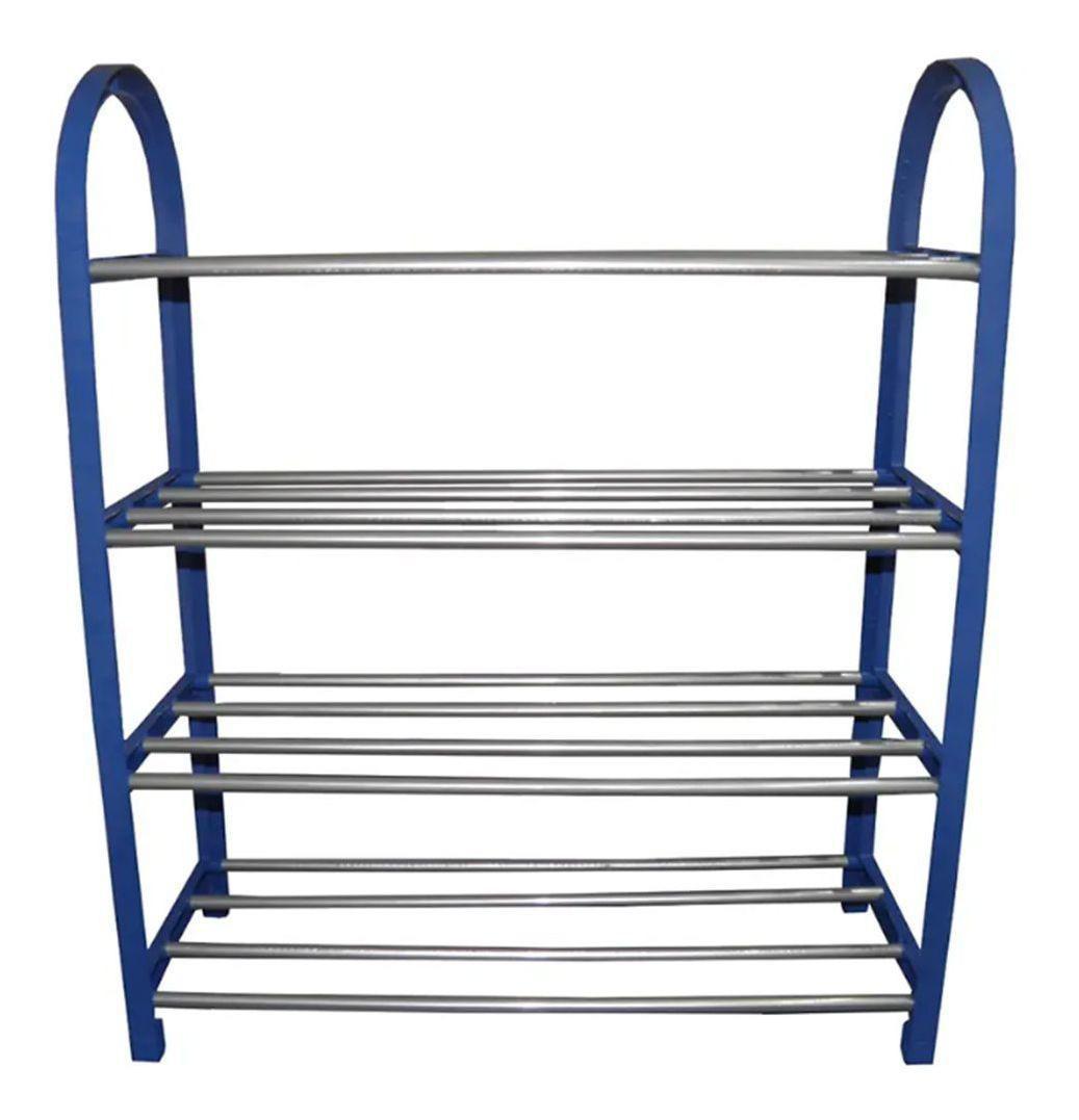 Miniatura Sapateira Organizador Sapatos Prateleiras 4 Andares - Azul