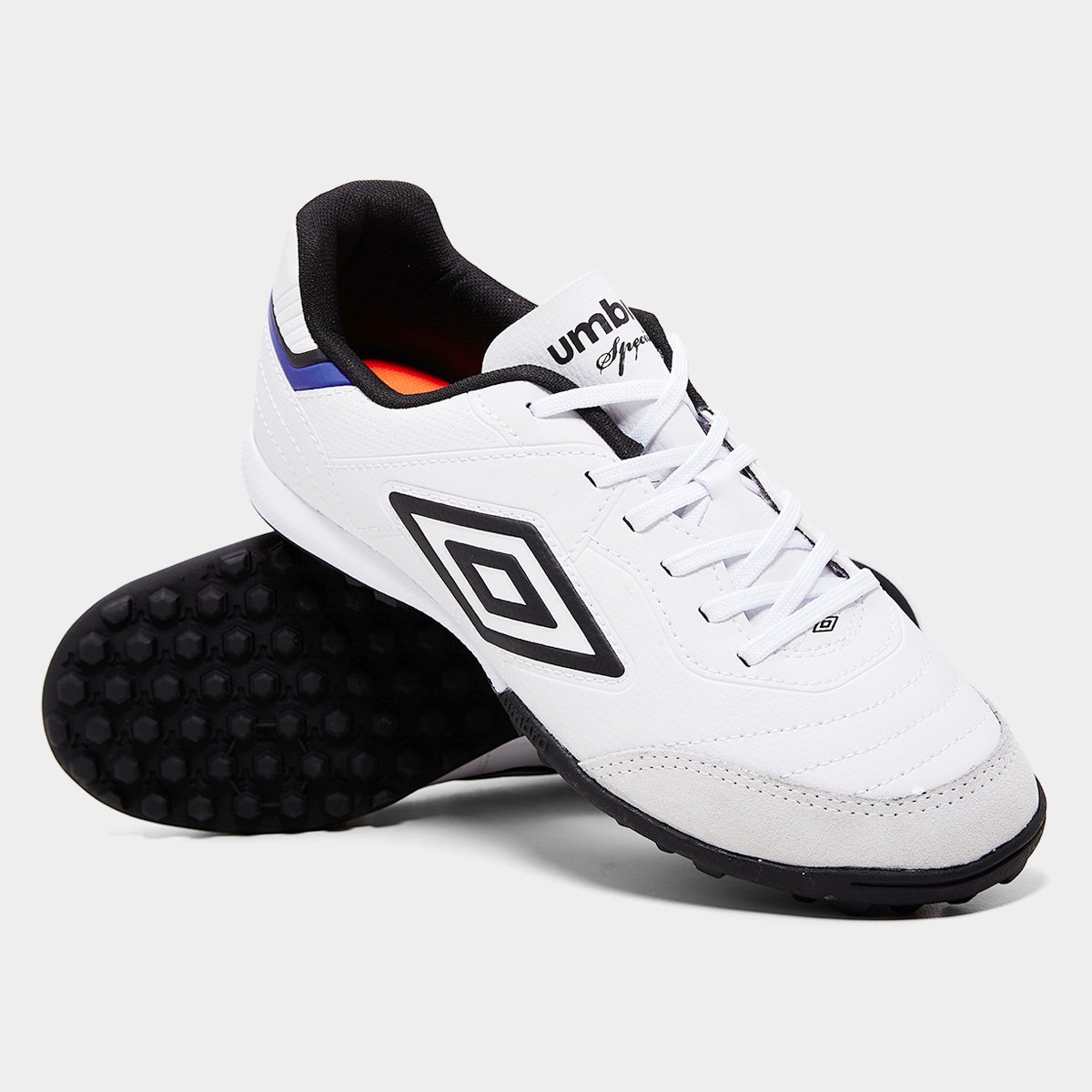 Miniatura Chuteira Society Umbro Speciali Classic Unissex Branco+Preto - 37
