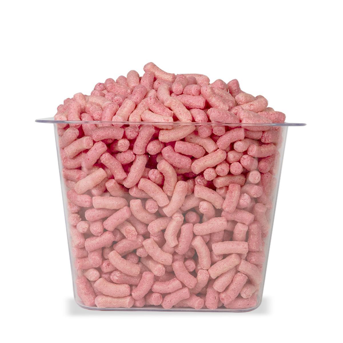 Miniatura 45 Litros Flocos De Proteção Enchimento Biodegradável Rosa