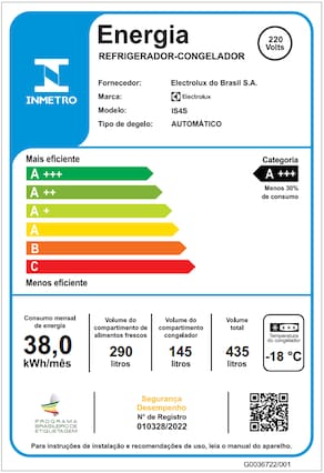 Miniatura Geladeira Electrolux Frost Free Side By Side 435L IS4S com Tecnologia AutoSense, Painel Digital e Turbo Freezer - Inox 110V