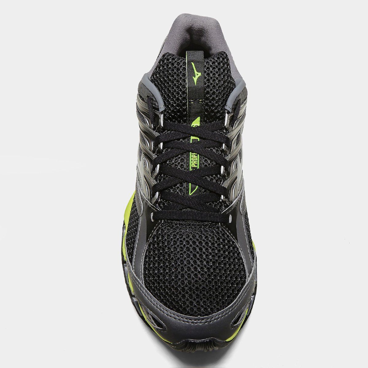 Miniatura Tênis Mizuno Wave Prophecy 13-S Masculino Chumbo+Amarelo - 39