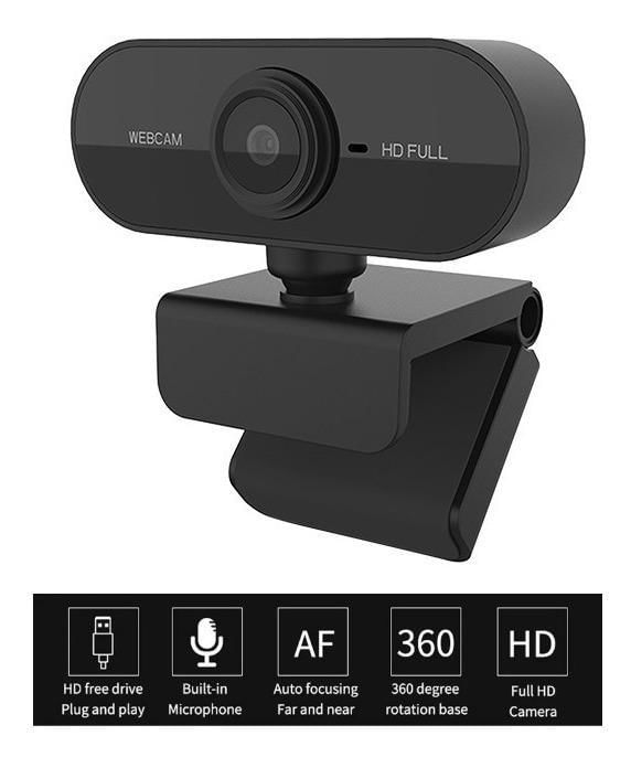 Miniatura Webcam 1080P Full Hd Câmera Computador Microfone P/