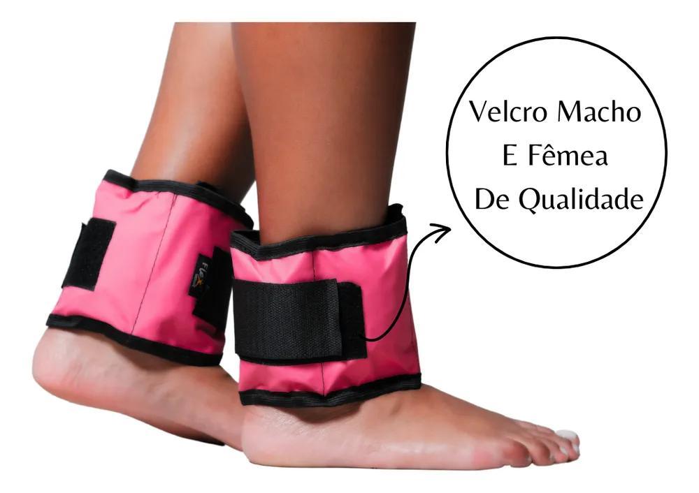 Miniatura Caneleira De Peso 4Kg Rosa Par Tornozeleira Peso Academia