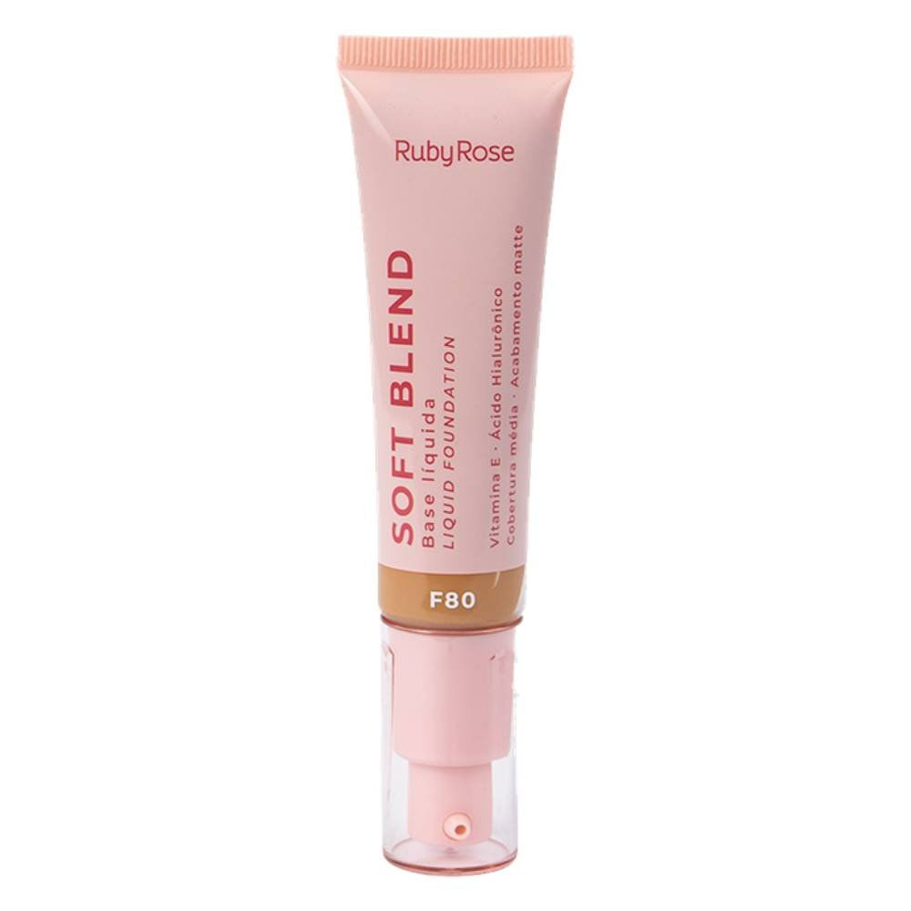 Miniatura Base Líquida Ruby Rose Soft Blend F80 30g