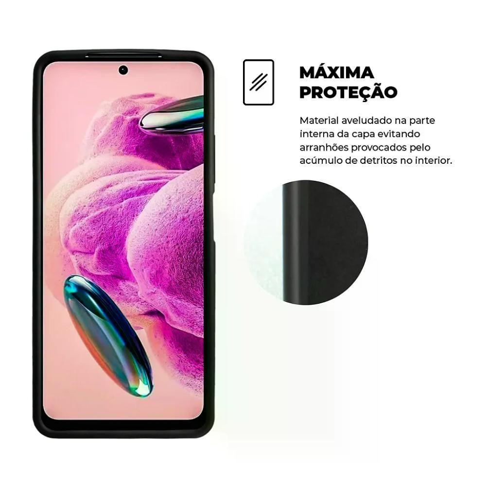 Miniatura Kit Capa Silicon Veloz E Película Hydrogel Hd Para Xiaomi Redmi Note 12s - Gshield