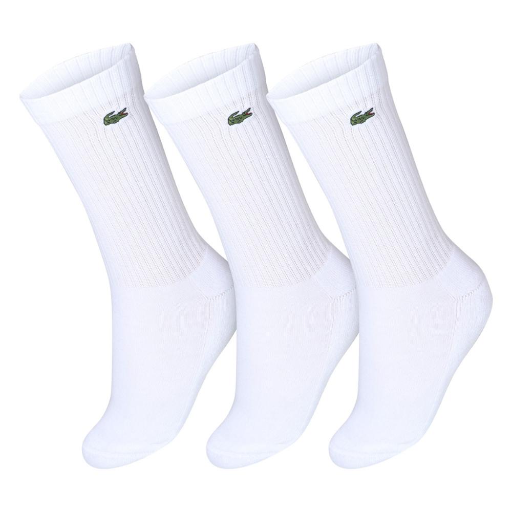 Miniatura Meia Lacoste Core Active Performance 39 ao 42 - Pack com 03 Pares - Branca