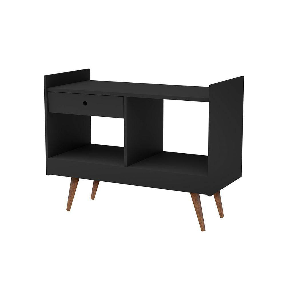 Miniatura Aparador Retrô Divisor De Ambiente Jb 4064 Adega Luxo - Preto - Preto