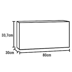 Cozinha Completa Bartira Amazonita com 8 Portas, 1 Gaveta e 4 Prateleiras - 280cm de largura - Carvalho/Thassos Carvalho/Thassos