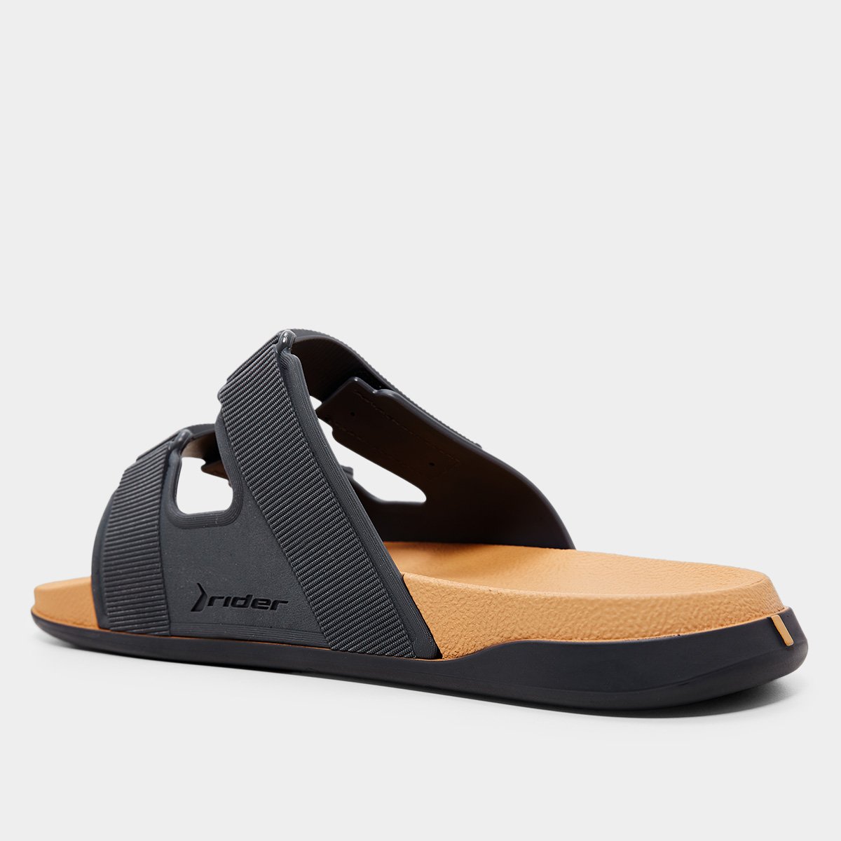 Miniatura Chinelo Rider Straps Slide Masculino Bege+Cinza - 37/38