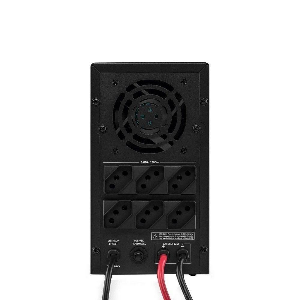 Miniatura Nobreak Intelbras Xnb 1440va Bi+ 6 Tomadas Preto Bivolt...