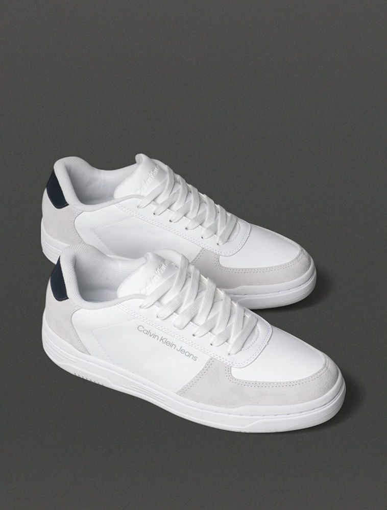 Miniatura Tênis Masculino Court Calvin Klein Jeans - Branco Tênis Masculino Court Calvin Klein Jeans Branco 38