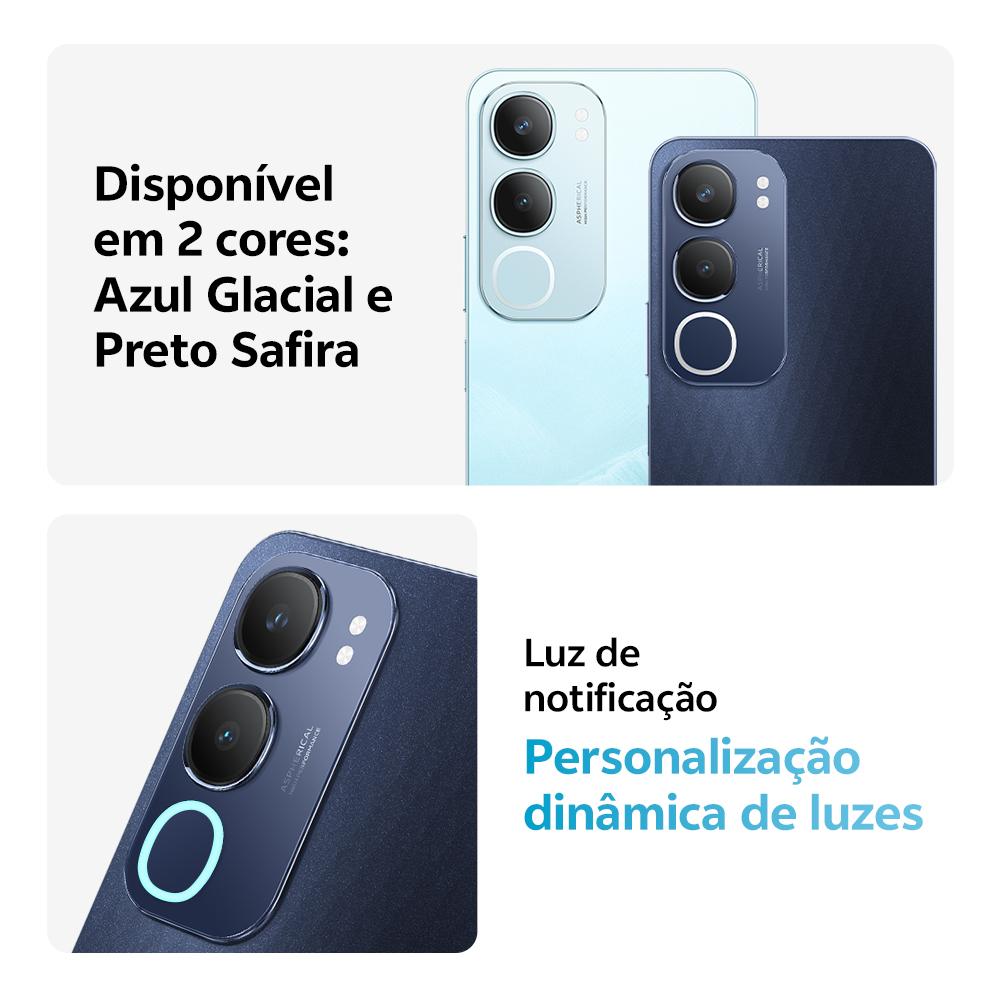 Miniatura Smartphone Jovi Y19s 256gb, 4+4gb Ram Turbo, Câmera 50mp, Bateria 5500mah, Carregamento 15w, Tela 90hz Azul