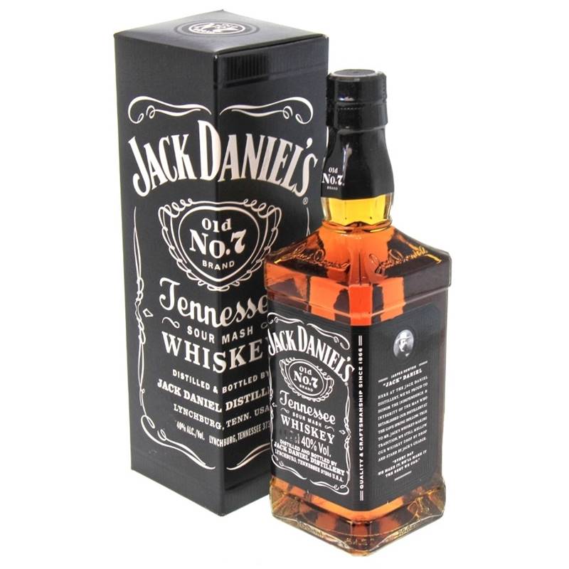 Miniatura Whisky Jack Daniels Tennessee Old N. 7 1L Whisky - 40% - Jack daniel's - Estados unidos - Tennessee whiskey - 1000ml