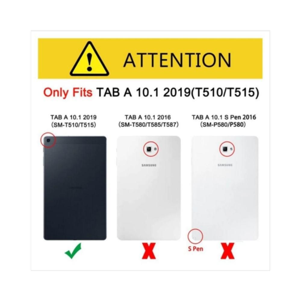 Miniatura Capa Tablet Tab A 10.1 2019 T510 T515 Verm. + Pel. Vidro