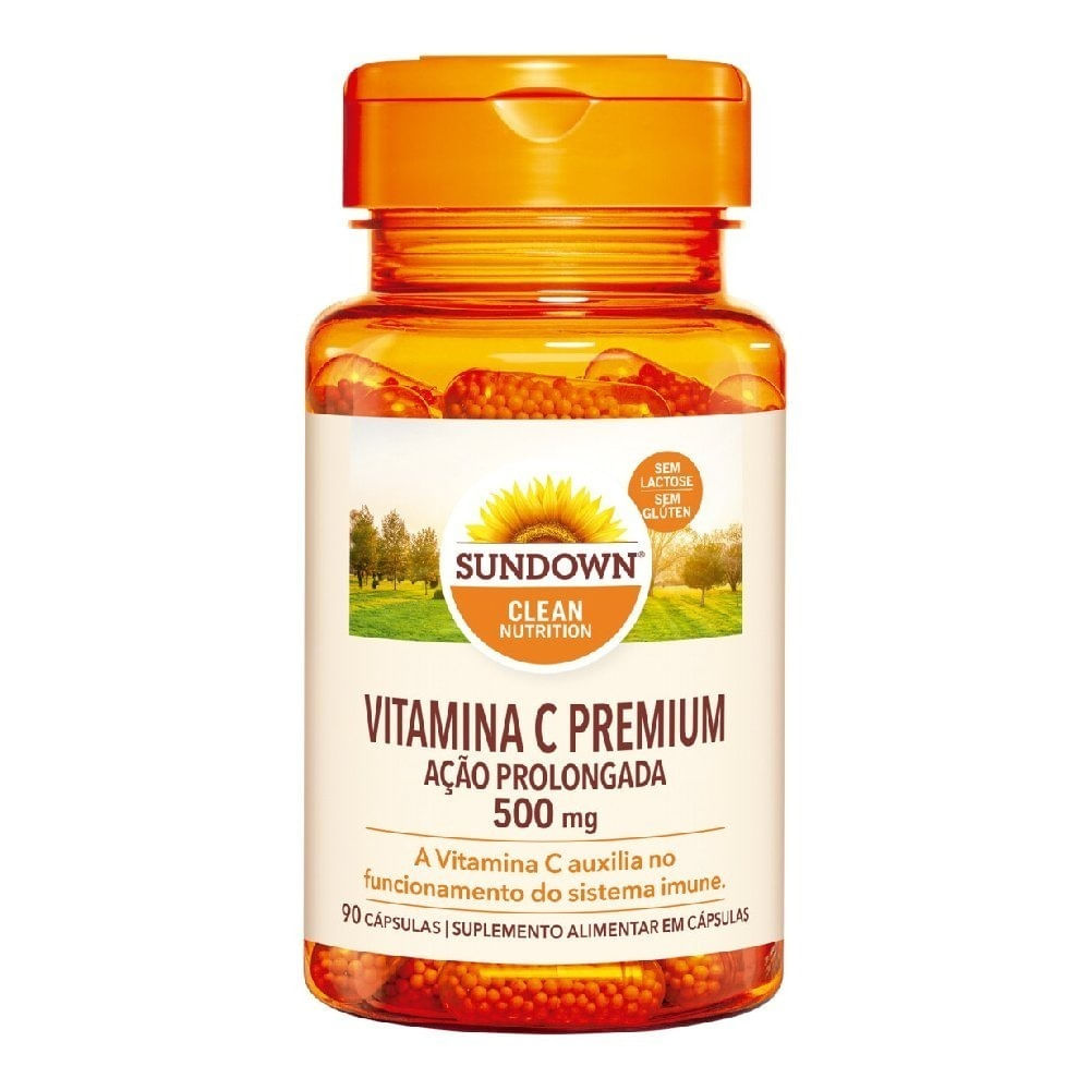 Miniatura Suplemento Alimentar Sundown Vitamina C Time Release 500mg 90 Cápsulas