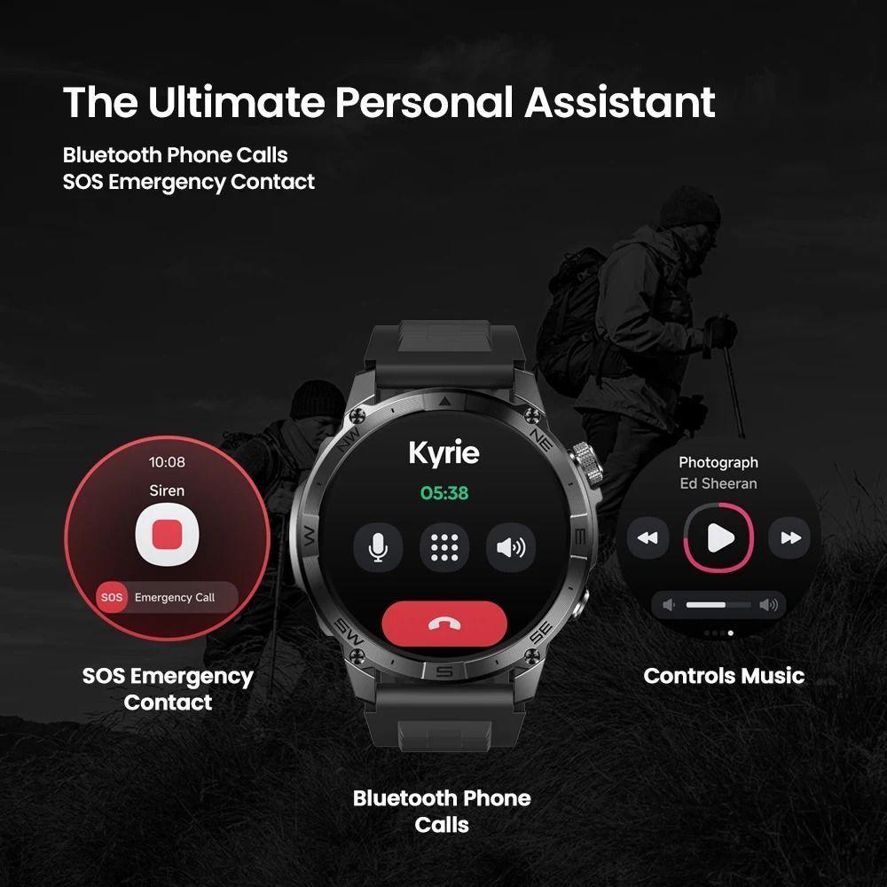 Miniatura Relógio Zeblaze Stratos 2 Plus Gps Amoled Bússola Altímetro Bluetooth Laranja