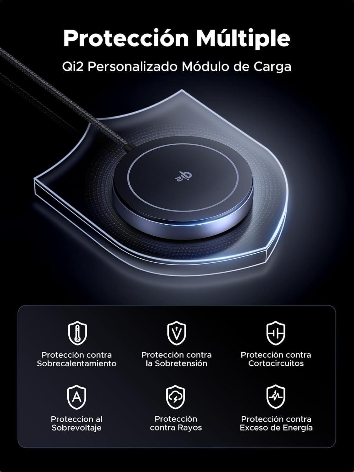 Carregador Sem Fio Rápido Ugreen Magnético Indução Qi2