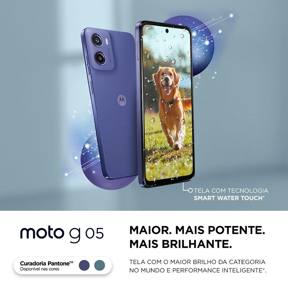Smartphone Motorola Moto G05 128Gb Dual Chip 4G Tela 6,7" Câmera 50MP Cinza