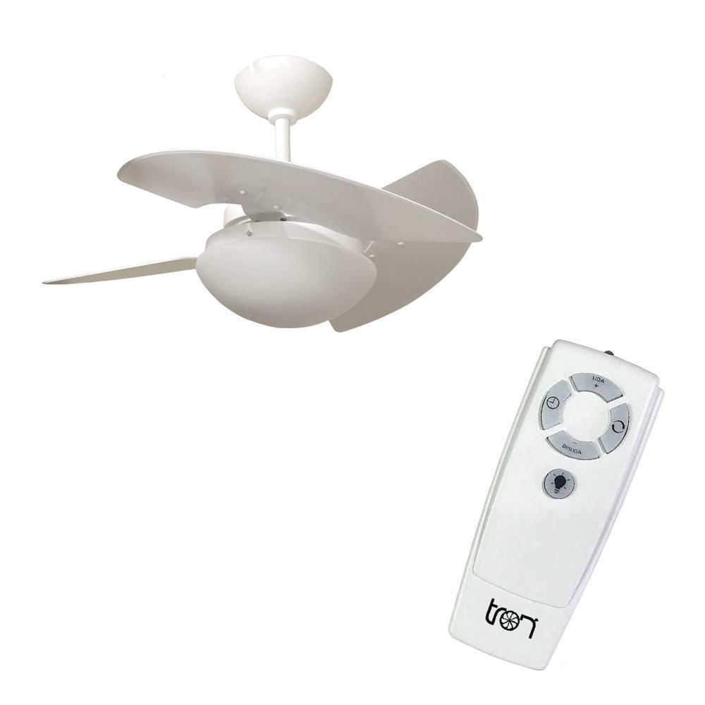 Miniatura Ventilador de Teto Com Controle Remoto Silencioso Branco