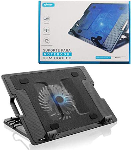 Miniatura Base Notebook com Cooler Luminoso e 2 USB - 9-17