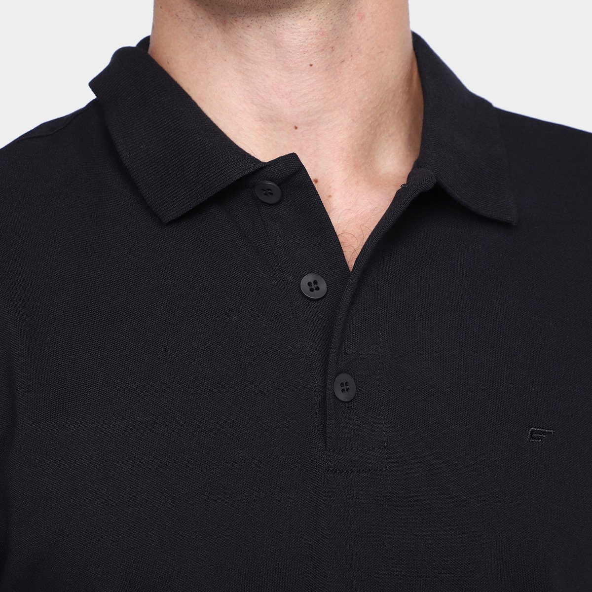 Miniatura Camisa Polo Ellus Masculina Preto Fosco - P
