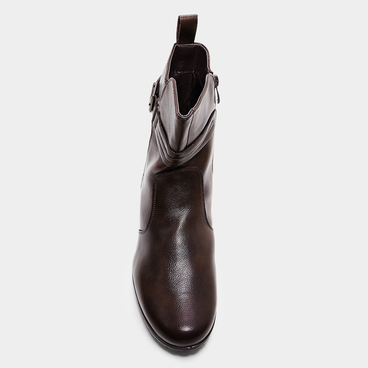 Miniatura Bota Mooncity Rasteira Cano Curto Feminina Marrom - 35
