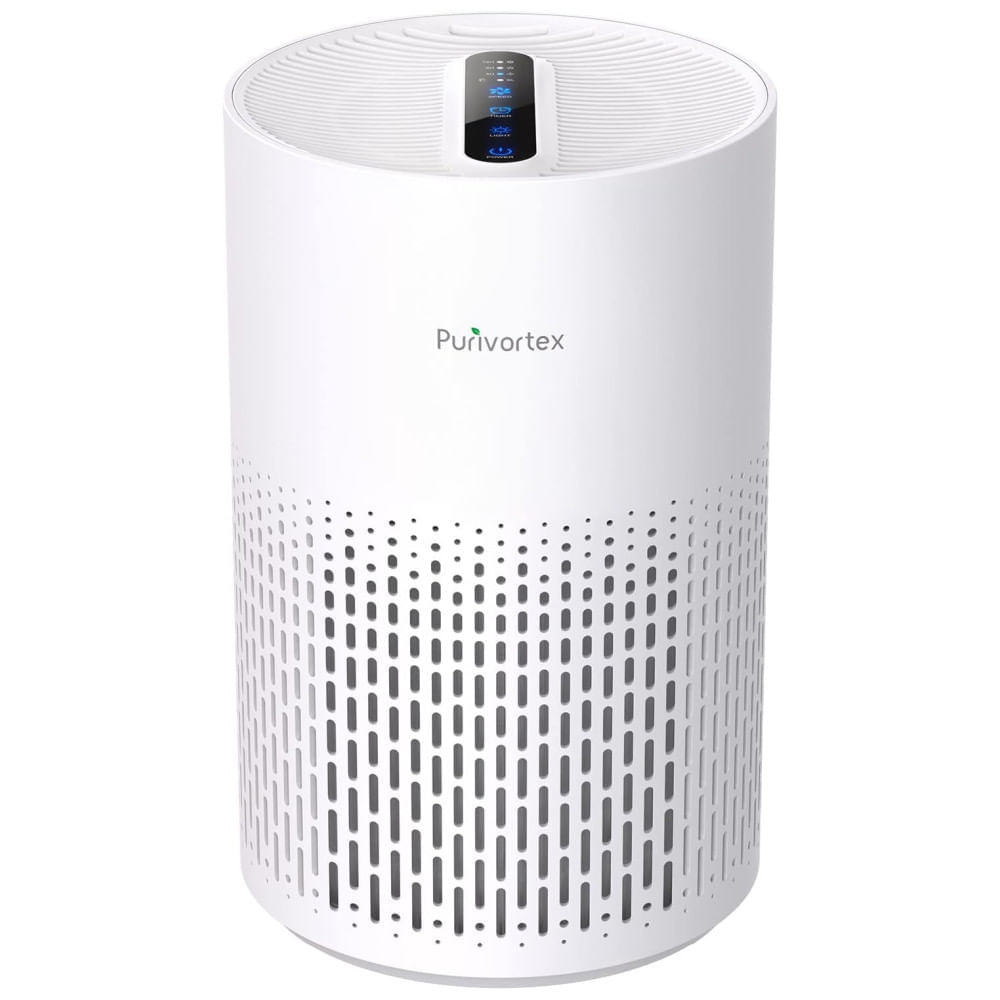 Miniatura Purificador de Ar Residencial com Filtro True HEPA H13 para Pólen, Fumaça, Poeira, Pelos de Animais, Odor, Cabelo, Silencioso a 20dB,Purivortex