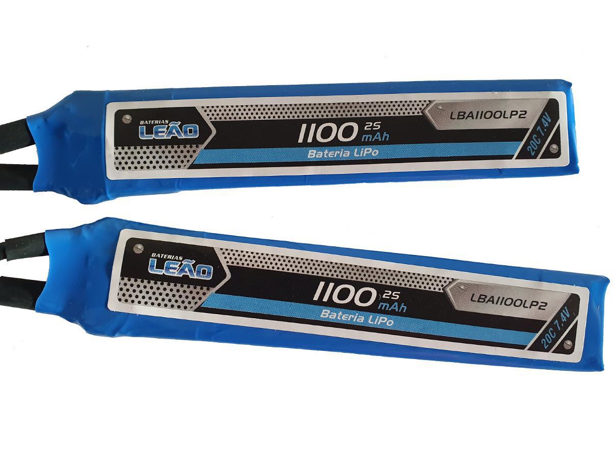 Miniatura Bateria Lipo 7.4V 1100 Mah 2 S 20 C Leão Modelismo