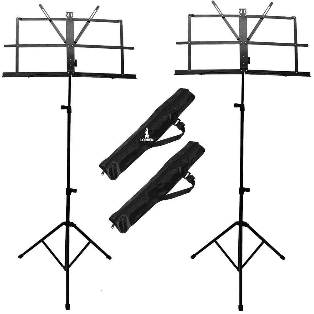 Estante Partitura Suporte Pedestal Cavalete Portátil Dobrável Com Bolsa De Transporte Lorben
