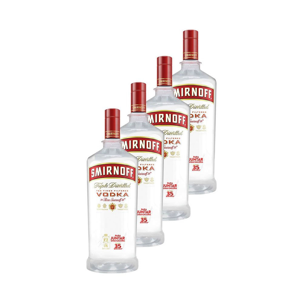 Miniatura Vodka Smirnoff Red 1,75 Litros 4 Unidade