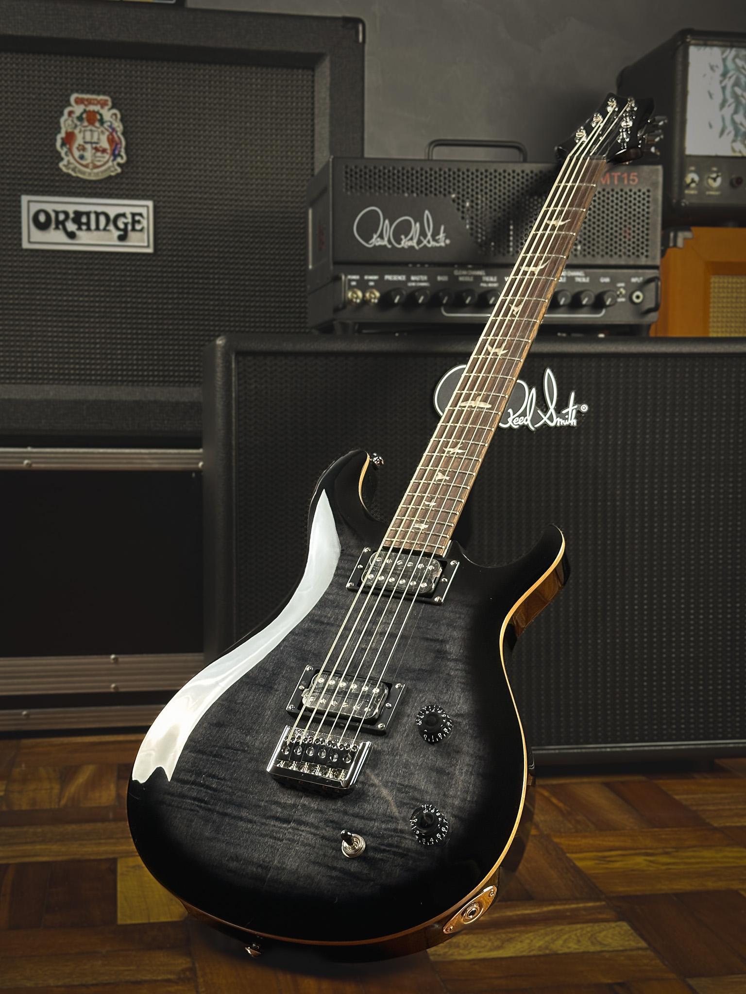 Miniatura Guitarra Prs Se Extended Range - Charcoal Burst