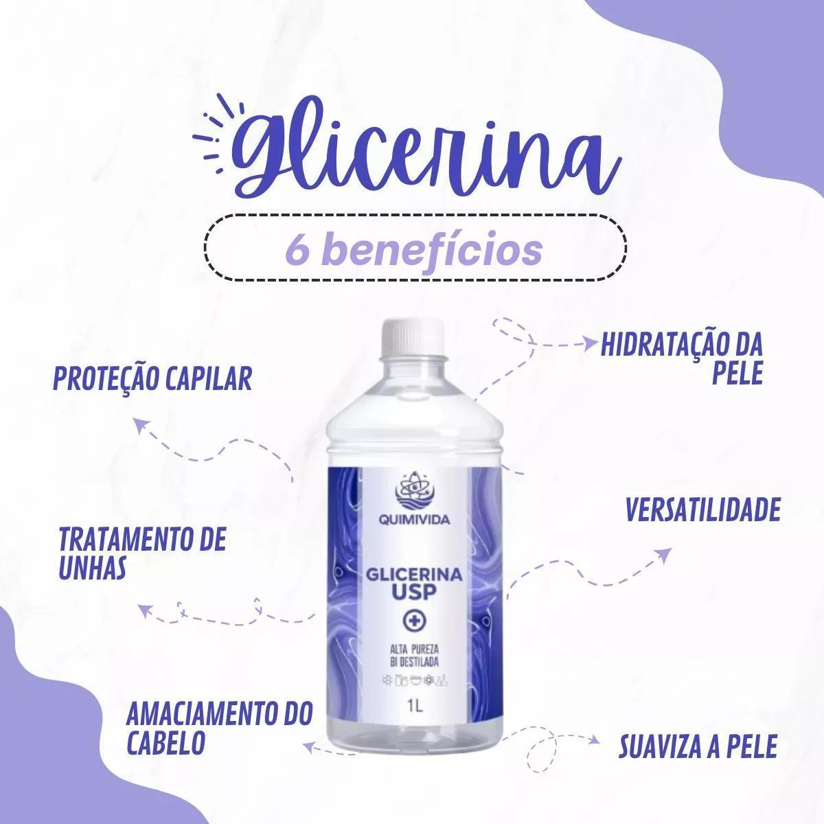 Miniatura Glicerina Usp 1L Produção De Sabonetes E Produtos De Higiene