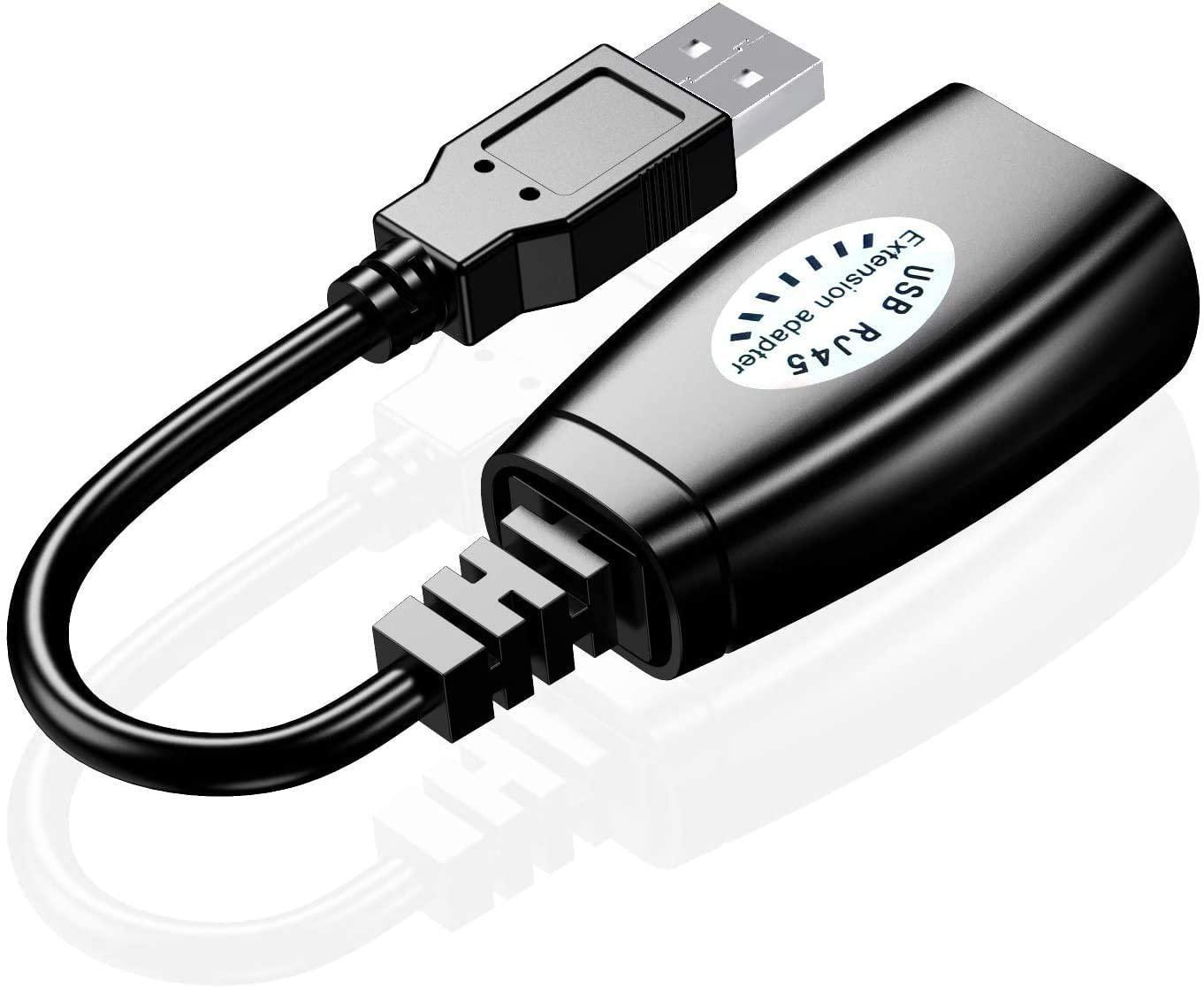 Miniatura Cabo Usb Adptador Extensor Rj45 Via Cabo De Rede