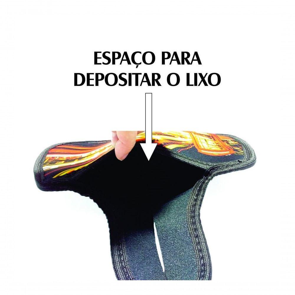 Miniatura Lixeira Para Carro Neoprene Lixo Car Mapa Pirata