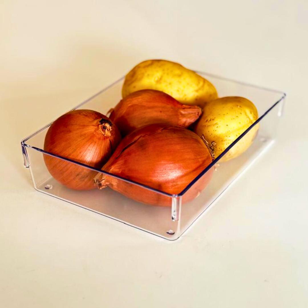 Miniatura Kit 7 Organizadores Acrílico Cristal Modular 2 G/1 M/ 4 P
