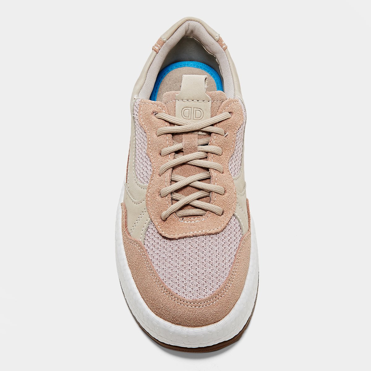 Miniatura Tênis Democrata Drake Pulse Knit Feminino Bege Escuro - 35