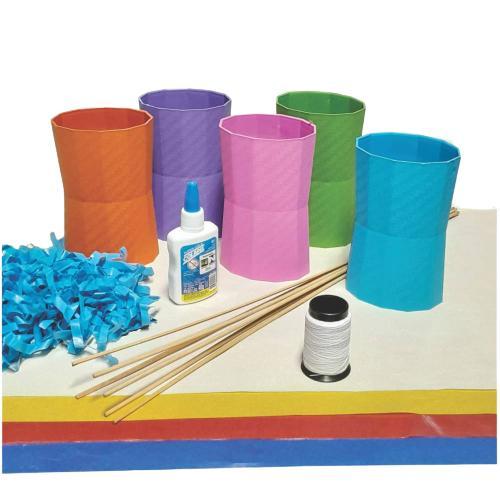 Miniatura Kit Pipa com Porta Linha - 6 Varetas de Bambu