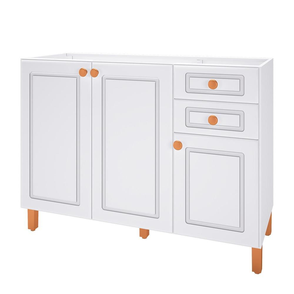 Cozinha Modulada Indekes, New Lara 5 Peças 11 Portas, Branco