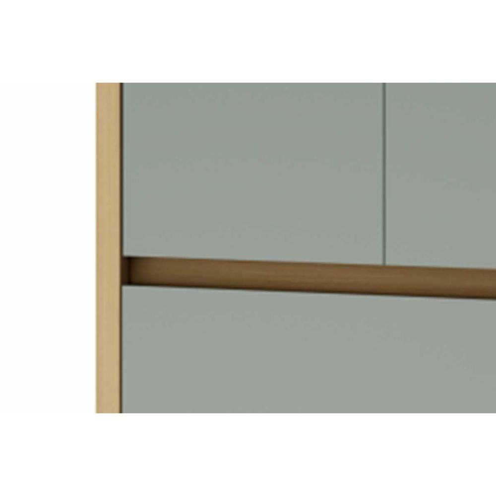 Armário Multiuso Lavanderia Rainha C- 4 Portas E 4 Gavetas 140cm Nature-verde - Nesher